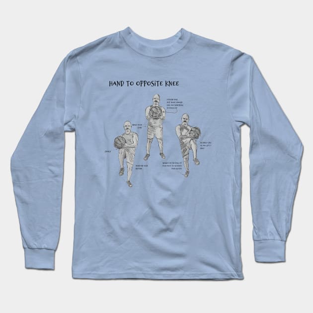 Hand to Opposite Knee Long Sleeve T-Shirt by DiPEGO NOW ENTERTAiNMENT